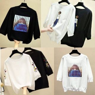 Áo len tay lỡ mỏng siêu mịn Quảng châu