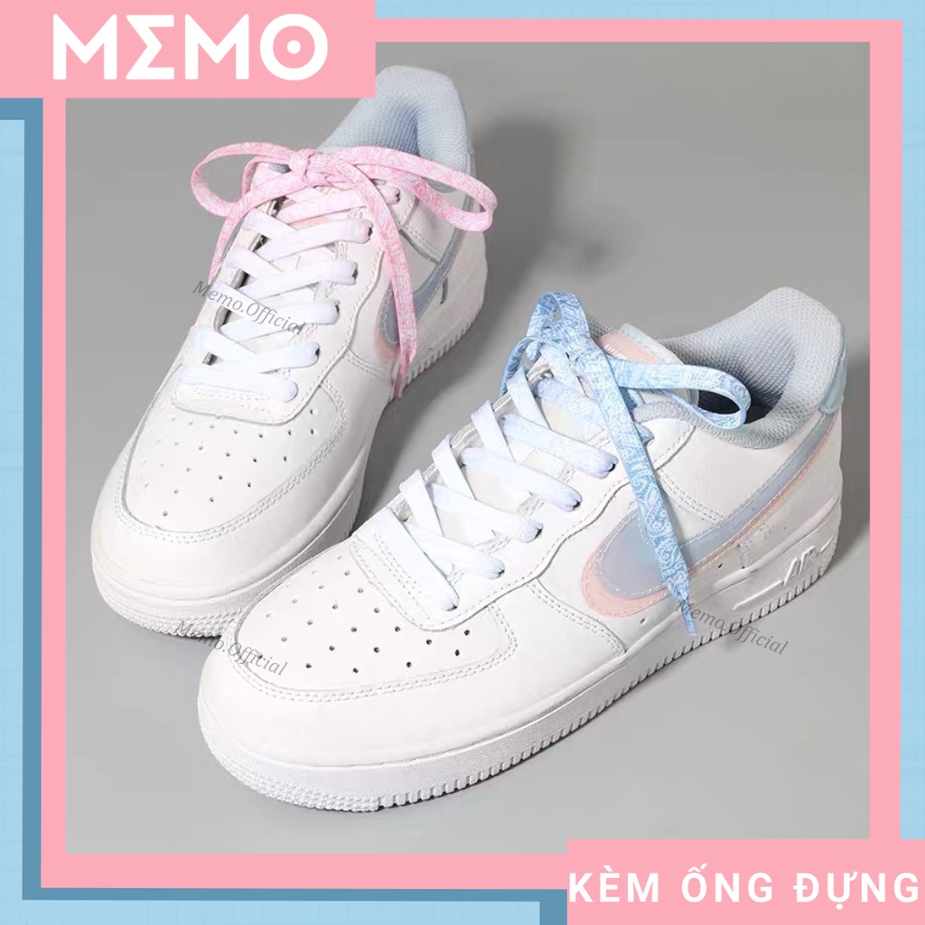 Dây Giày AF1 Hoạ Tiết Paisley x Ombre Custom Giày Phụ Kiện Memo