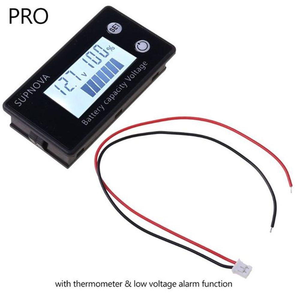 LLOYD Đồng Hồ Đo Dung Lượng Pin 12V / 24V / 48V / 72V Có Màn Hình Hiển Thị LCD Cho Xe Hơi Xe Máy