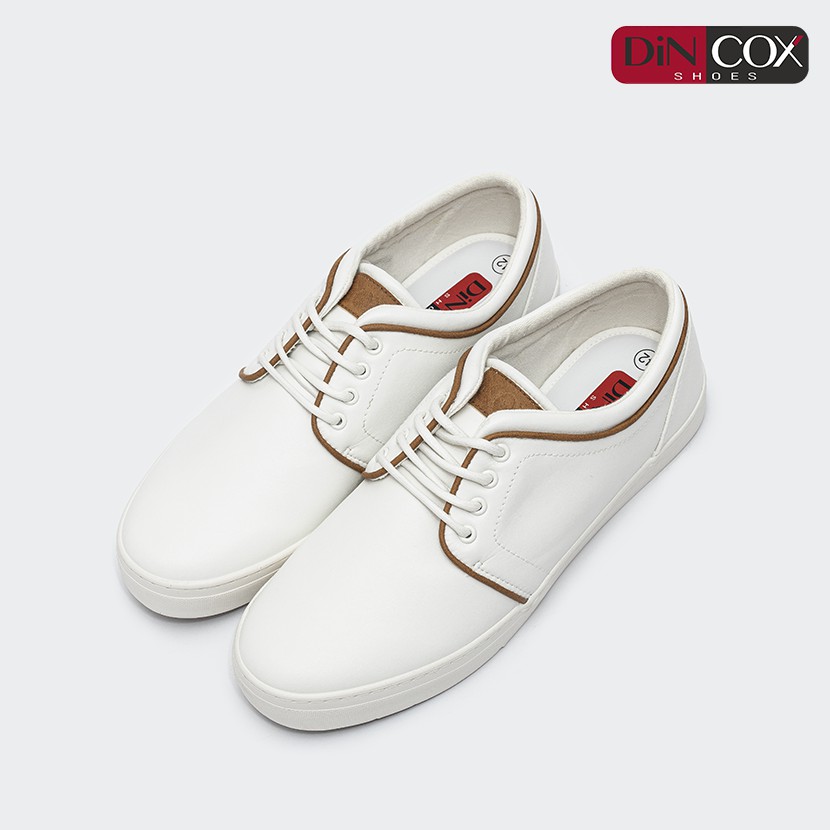 Giày Sneaker Da Nam DINCOX C03 Khí Chất Lịch Thiệp White