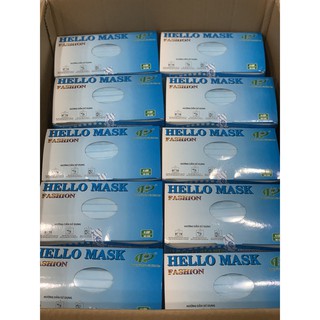 KHẨU TRANG Y TẾ HELLO MASK 4 LỚP (hộp 50 cái)