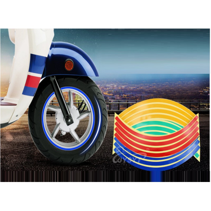 Tem Dán Vành Xe Máy Đẹp 206635 nhiều màu sắc