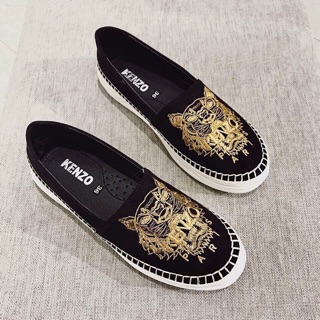 Giày lười nữ kenzo thêu hổ hàng đẹp