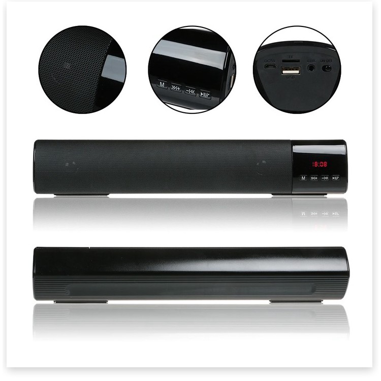 Loa Thanh Đẹp, Loa Bluetooth SoundBar MICROLAB 212 Cực Hay Âm Thanh Vòm, Tích Hợp Hỗ Trợ Thẻ Nhớ, Cổng USB, Jack Chuyển