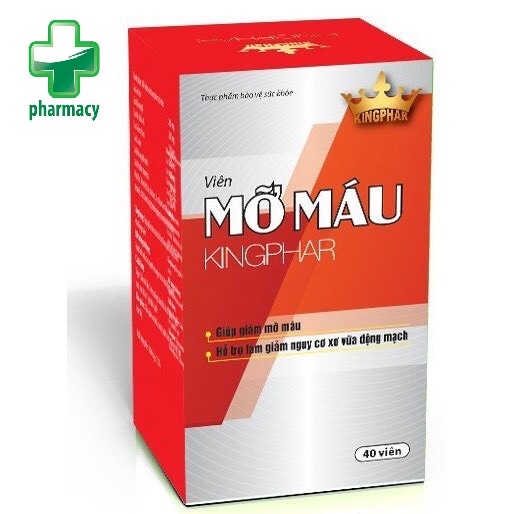 Viên mỡ máu Kingphar giúp hạ mỡ máu, điều hòa cholesterol phòng ngừa béo phì
