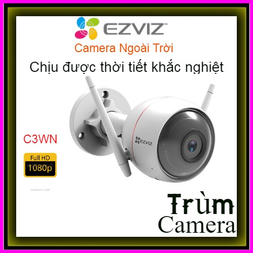 Camera Ezviz C3WN 1080P 2MP Full HD - Mic Thu âm - Hồng ngoại ban đêm