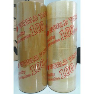 1 cây băng keo trong, đục dán thùng bản rộng 48mm - 100ya