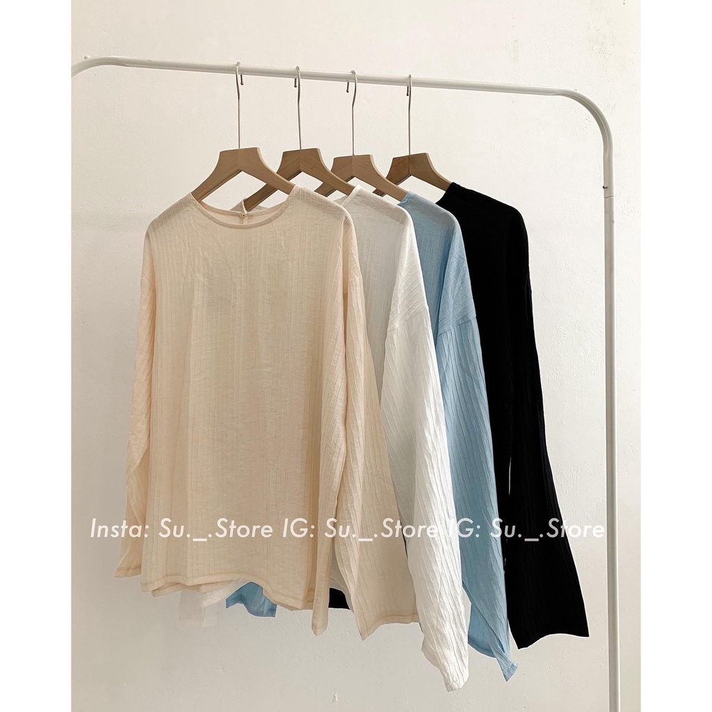 Áo thun giấy cổ tròn dài tay A2358 SUSTORE