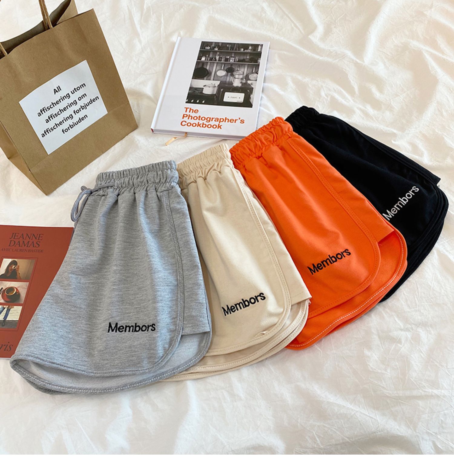 Quần Short nữ thể thao thun da cá năng động MEM BORS Freesize dưới 55kg Molly Fashion | BigBuy360 - bigbuy360.vn