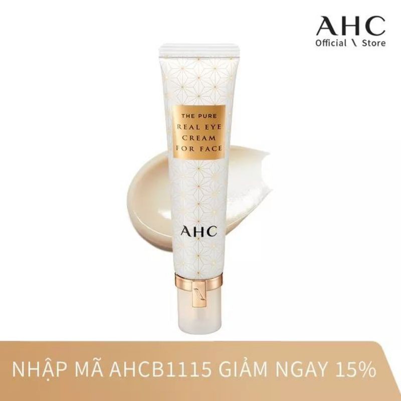 Kem Dưỡng Ẩm 2in1 Cho Mắt Và Mặt AHC The Pure Real Eye Cream For Face (12ml)
