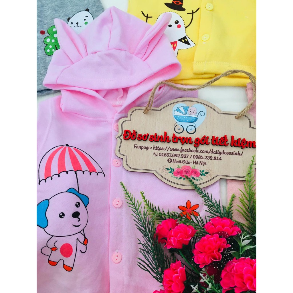 Gile nỉ có mũ tai cho bé trai gái