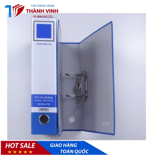 File Còng Bật Kokuyo 7cm 2 Còng A4, F4 Loại Đẹp, File Càng Cua, File tài liệu A4, bìa còng A4