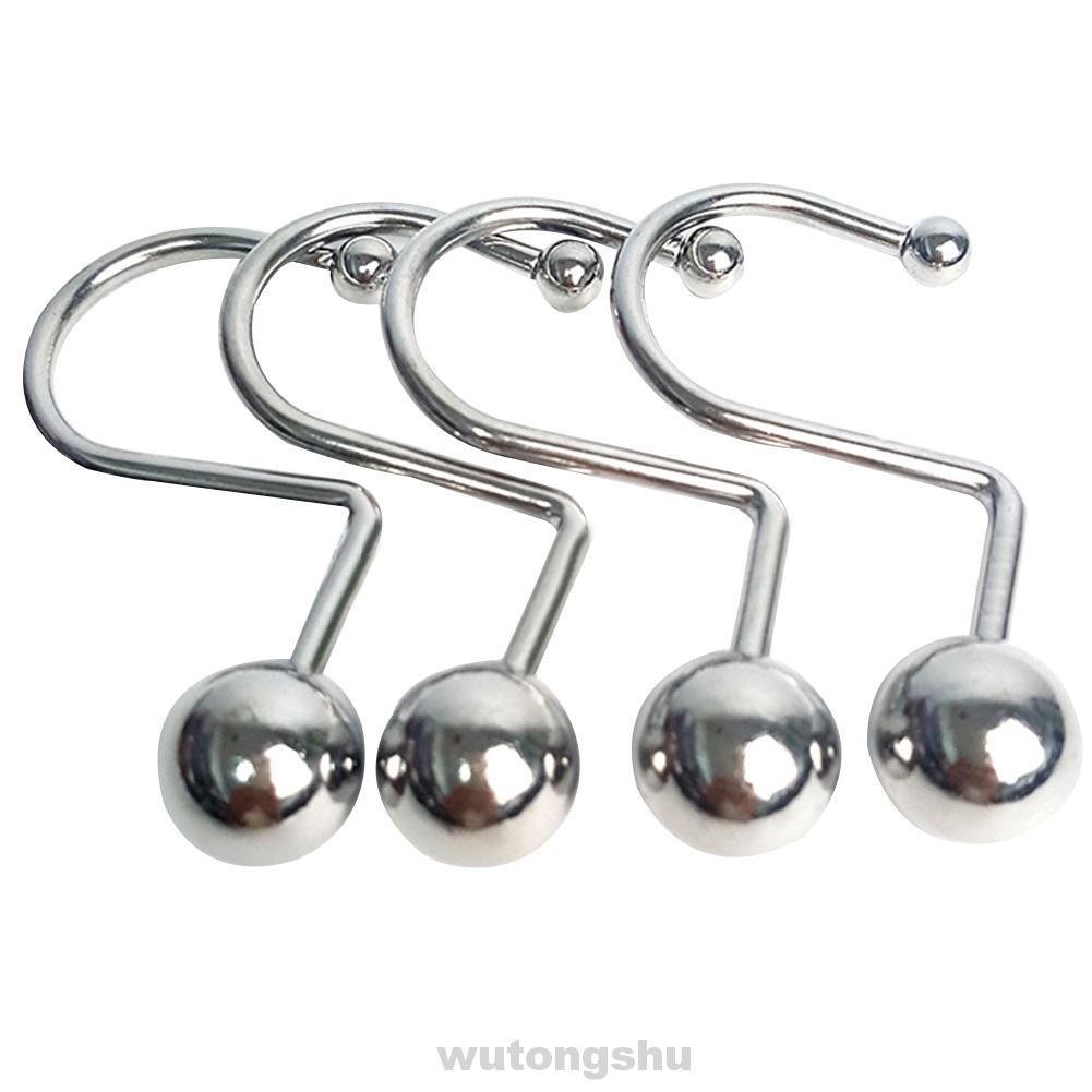 Set 12 Móc Treo Rèm Cửa Nhà Tắm Hình Chữ S Chống Mài Mòn Dễ Lắp Đặt