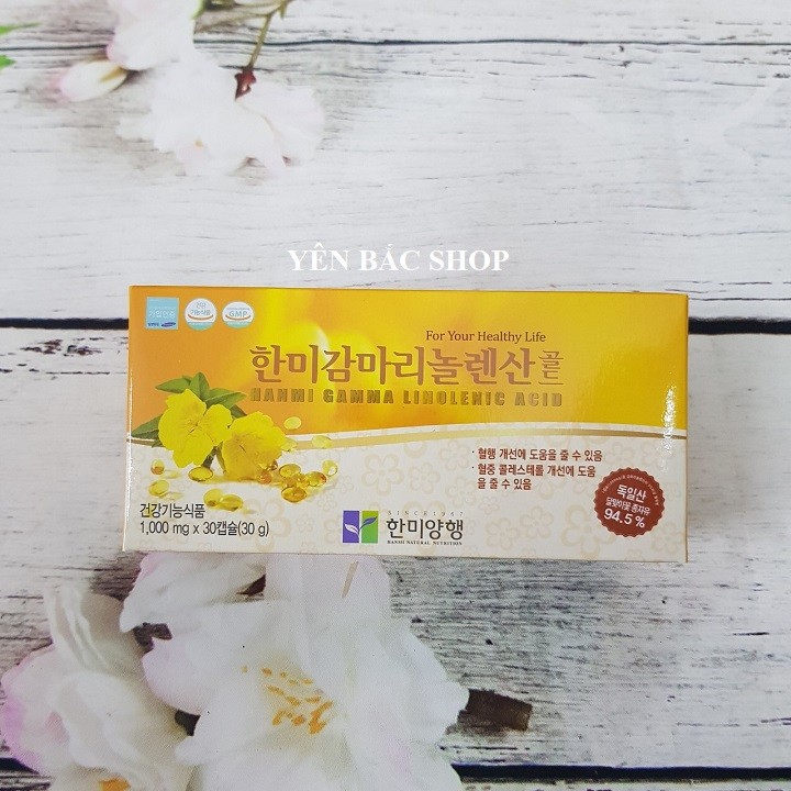 Tinh dầu hoa anh thảo hàn quốc 100mg x 30 viên - Nội tiết tố nữ