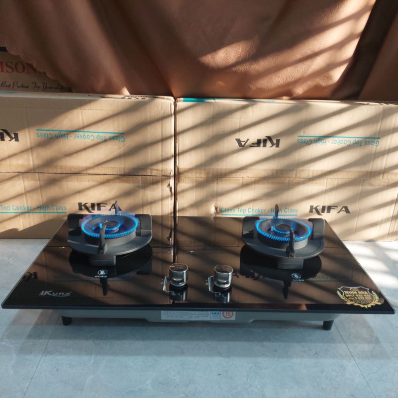 Bếp gas âm LẬT AKURA siêu tiện lợi có cảm biến ngắt gas 《 có video 》lấy 5 sao
