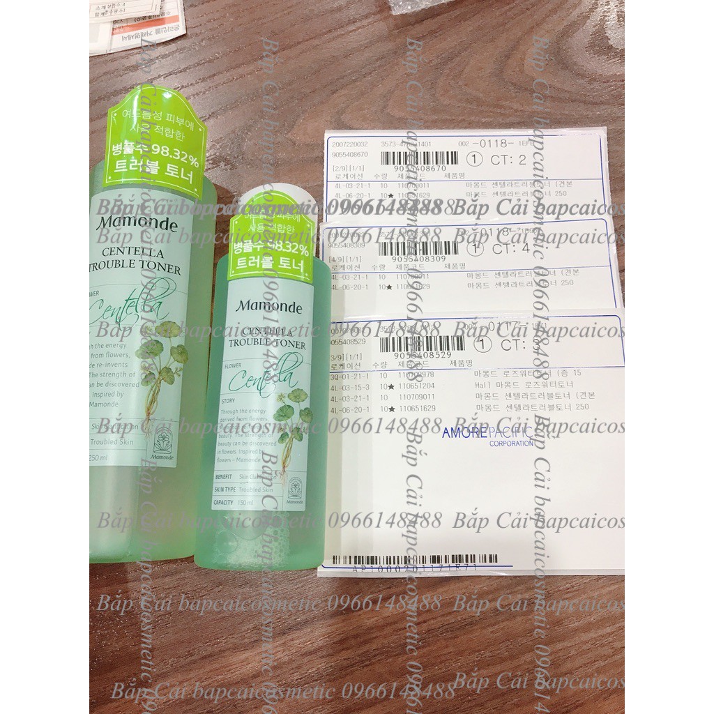 MBC M76 Nước hoa hồng Mamonde toner các loại Rose/Pore/Chamomile/Aqua Peel/Honey/Centella/Retinol/Rose mới