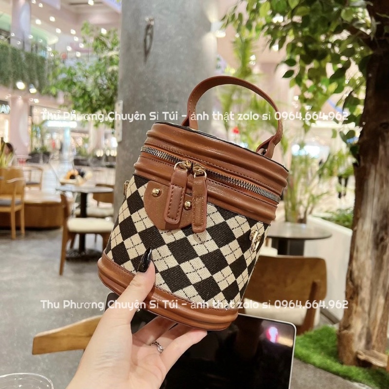 Túi cốp trụ tròn cặp lồng đeo chéo kiểu dáng hàn quốc, đi chơi đi tiệc siêu xinh (hàng đẹp chuẩn ảnh)