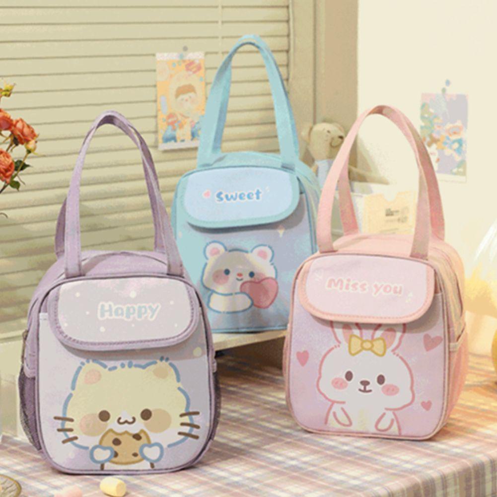 Túi Giữ Nhiệt Đựng Hộp Cơm Họa Tiết Hoạt Hình Dễ Thương