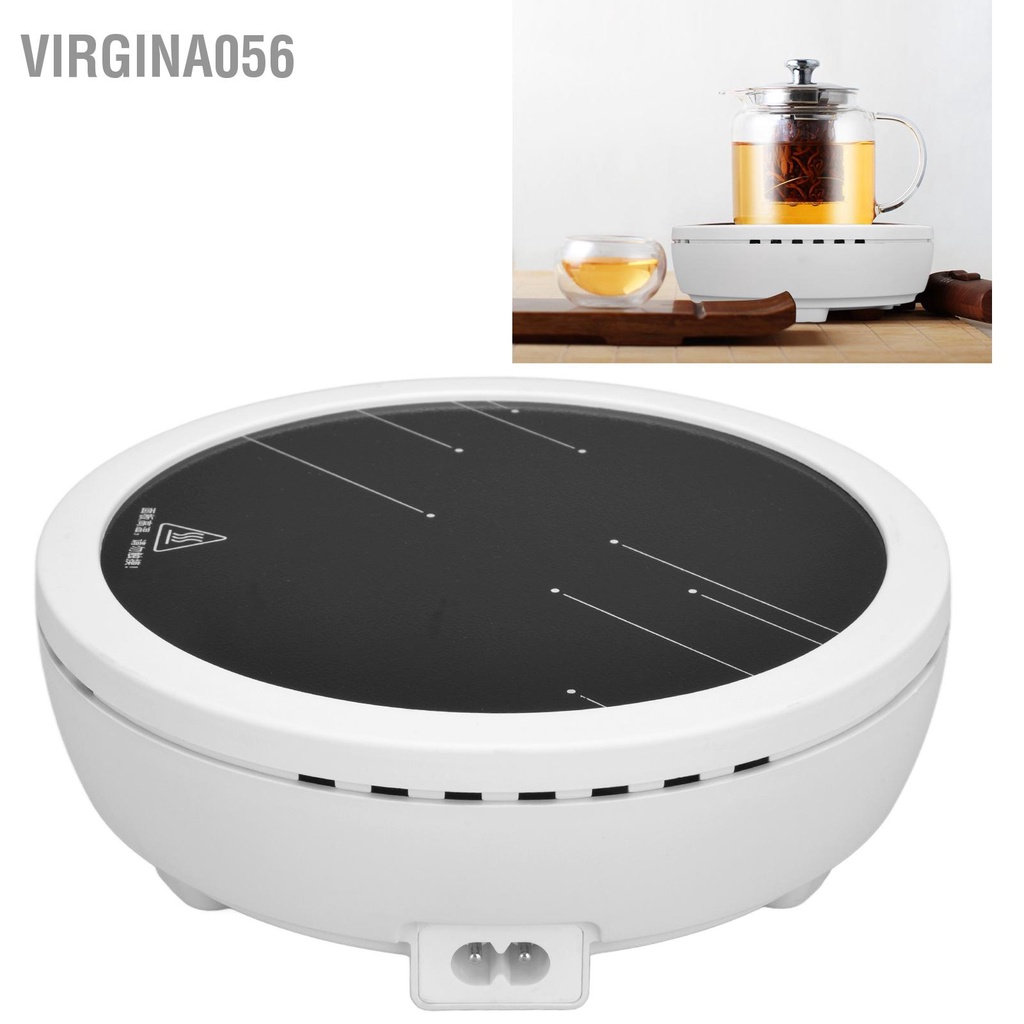 Có thể bán buôn Bếp sưởi điện mini màu trắng 500W Câm trà Máy hâm nóng cà phê sữa Phụ kiện bếp CN Cắm 220V Virgina056 Hàng giao ngay