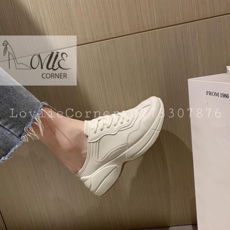 [FULL BOX]  Giày sục thể thao nữ đế độn 5cm Quảng châu cao cấp, Giày thể thao nữ đạp gót thời trang CAO CẤP
