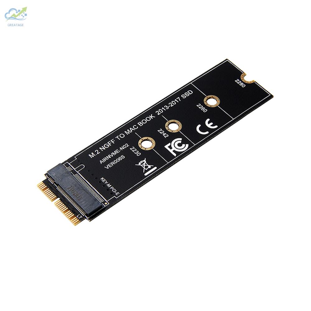 Card Chuyển Đổi M.2 Nvme Ssd Cho Macbook Air Pro 2013 2014 2015 2016 2017