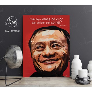 Tranh canvas người nổi tiếng 02 tặng đinh treo tranh