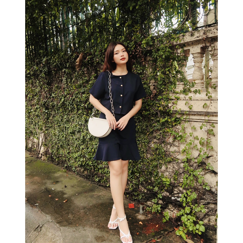 Set Áo Chân Váy Đuôi Cá Sang Trọng - BLV22057
