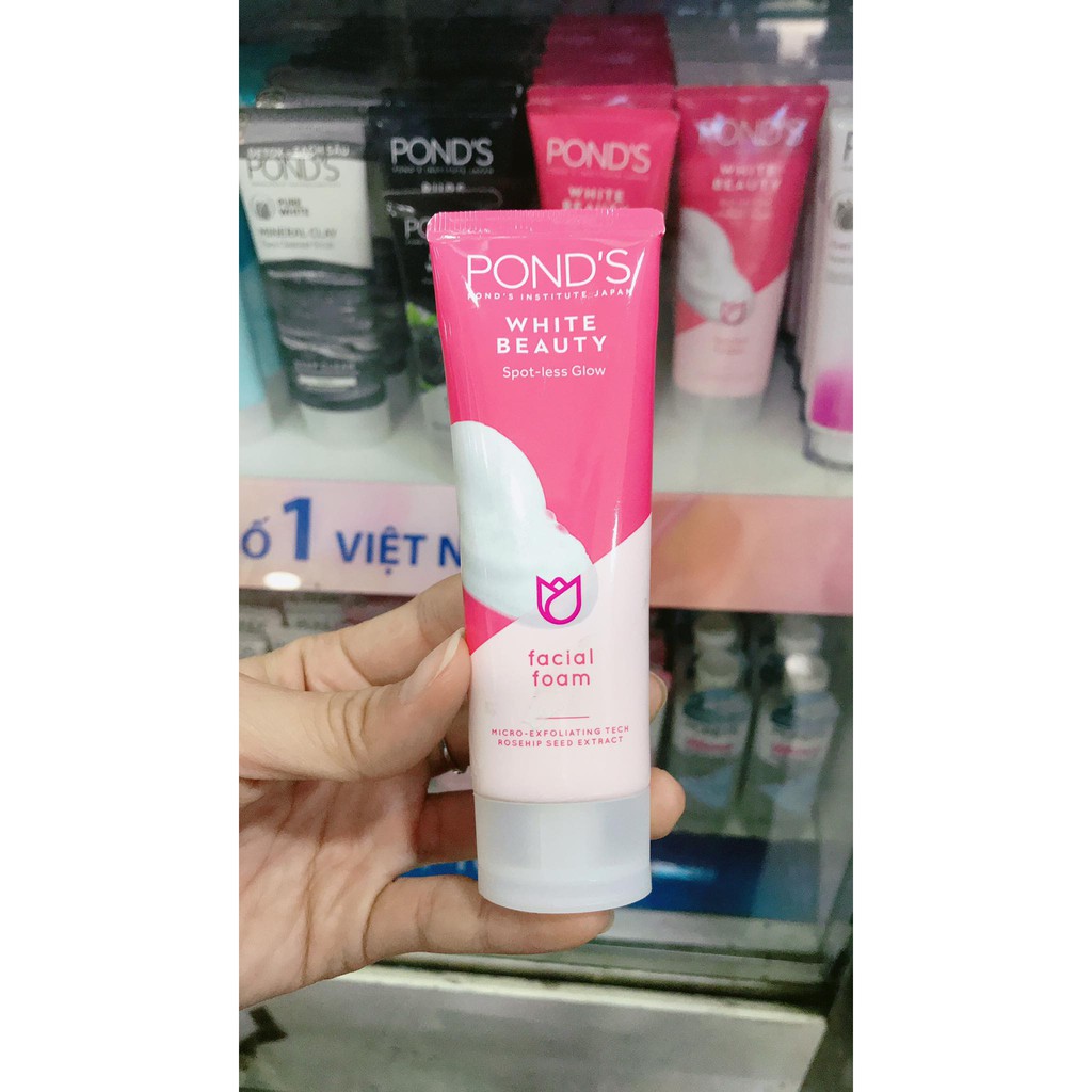 Sữa Rửa Mặt Trắng Hồng Pond's White Beauty 50g - 100g