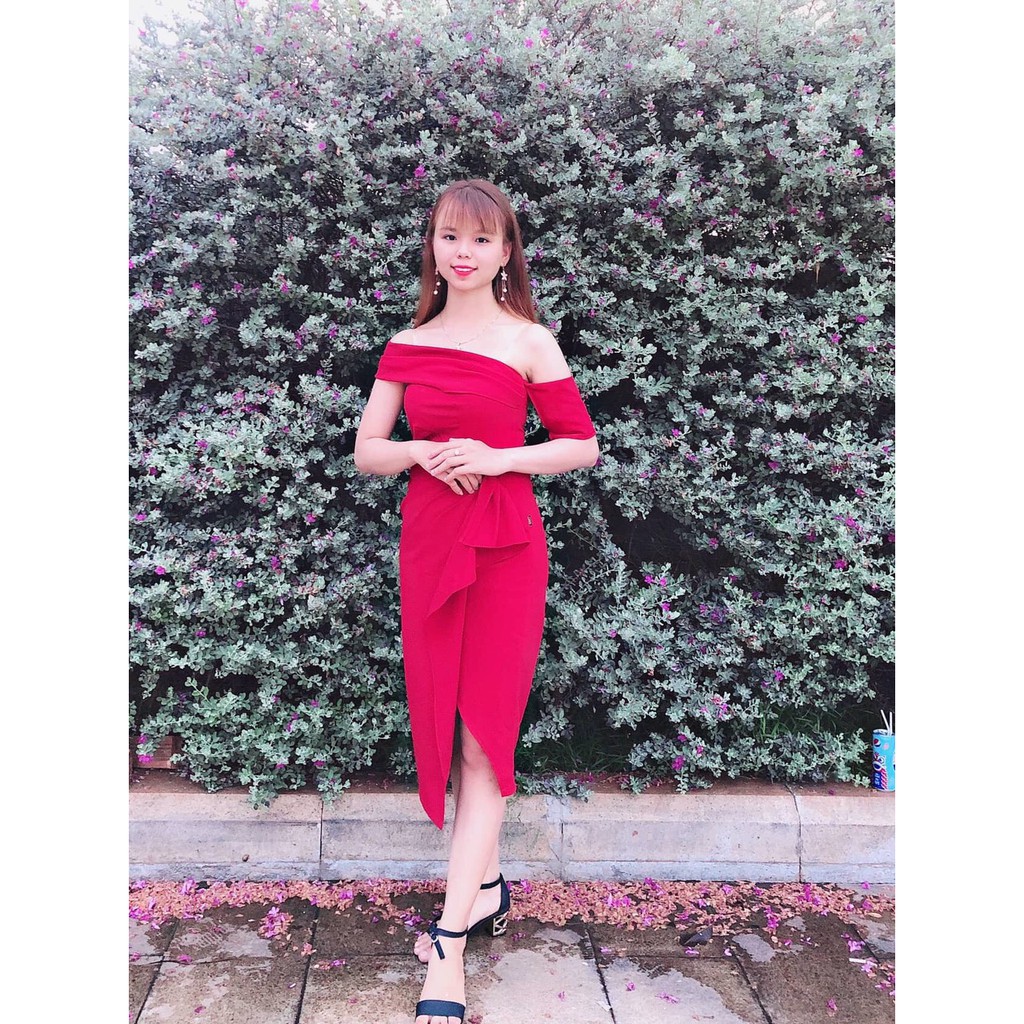 Váy suông V999 đỏ - Đẹp Shop DVC (Kèm ảnh thật trải sàn do shop tự chụp) | BigBuy360 - bigbuy360.vn