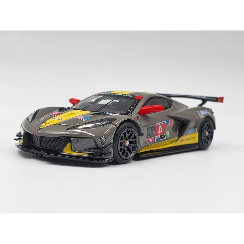 Xe Mô Hình Chevrolet Corvette C8.R #4 Corvette Racing 2020 IMSA 24 Hrs of Daytona LHD 1:64 MiniGT (Xám)