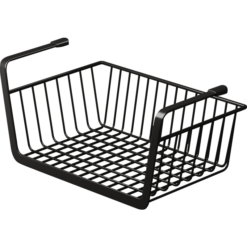 1 Giỏ Lưới Đựng Đồ Treo Dưới Tủ Chén Hoặc Kệ Sách Bằng Sắt
