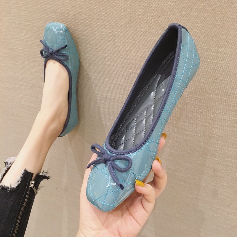 Giày Búp Bê Mũi Vuông Đế Bằng Thoải Mái Dễ Phối Đồ Thời Trang Phong Cách Hàn Quốc Cho Nữ Size 35-41 3