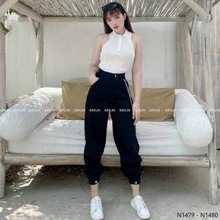 Áo yếm cổ sơmi hở lưng