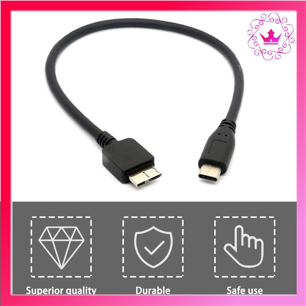 ⚛Dây Cáp Chuyển Đổi USB C Sang Micro USB Type C Sang Micro B Cho Ổ Cứng HDD