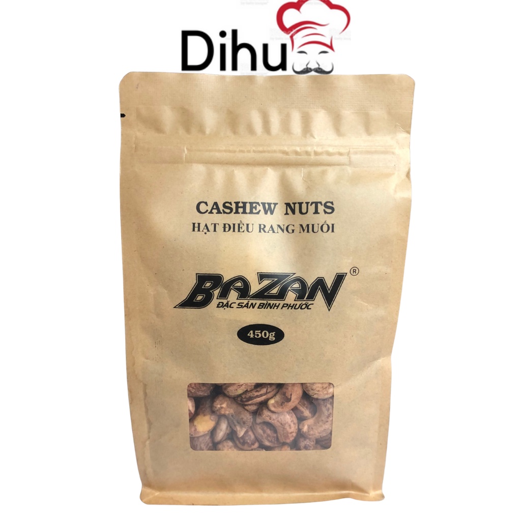Hạt điều rang muối BAZAN sấy khô thơm ngon béo ngậy rất tốt cho sức khỏe Dihu food