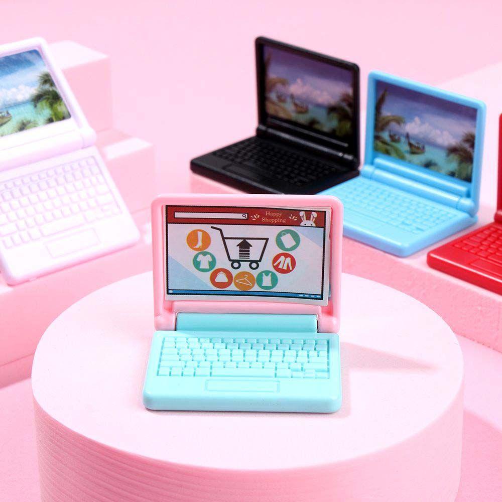 Mô Hình Laptop Đồ Chơi Sáng Tạo Cho Nhà Búp Bê REBUY1 1: 12
