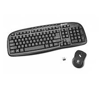 Bộ bàn phím chuột không dây edra ec888bk - hàng chính hãng
