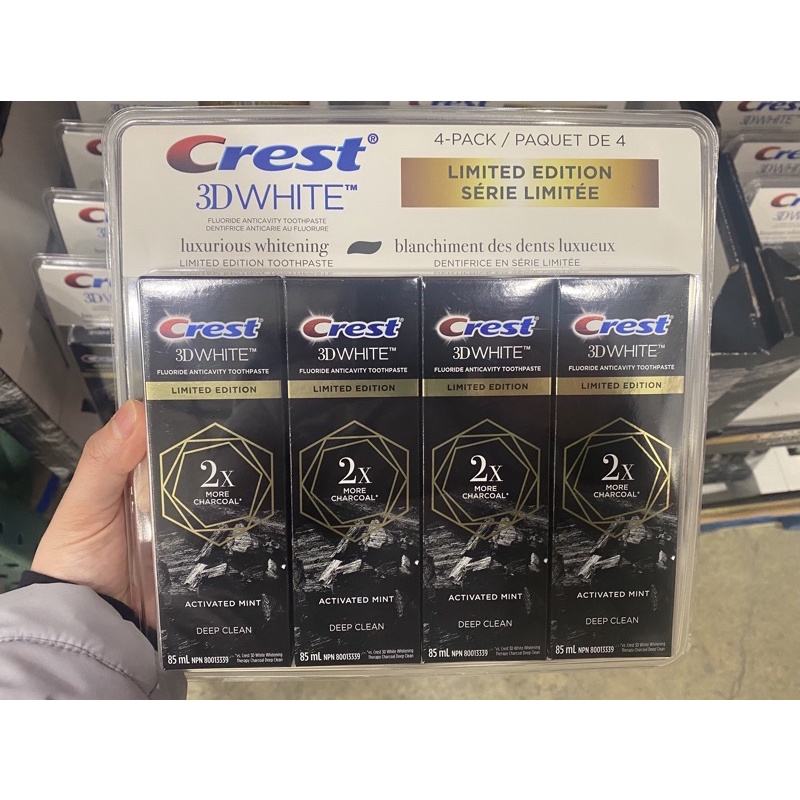 Kem đánh răng than hoạt tính Crest Charcoal