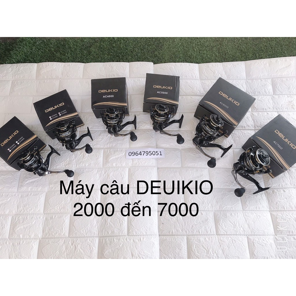máy câu full kim loại deuikio ac cao cấp 2000-7000