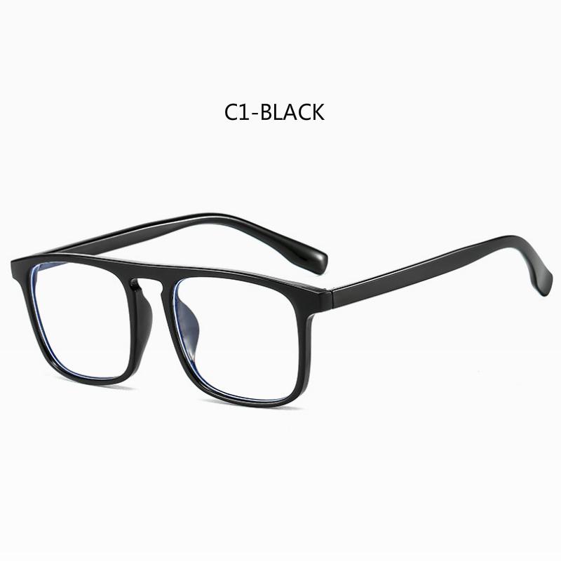 Mắt Kính Gọng Vuông Chống Ánh Sáng Xanh Phong Cách Retro 2020