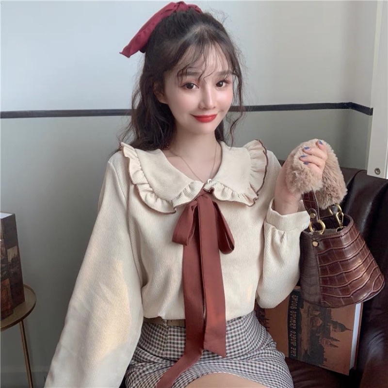 Áo somi Quảng Châu cổ babydoll