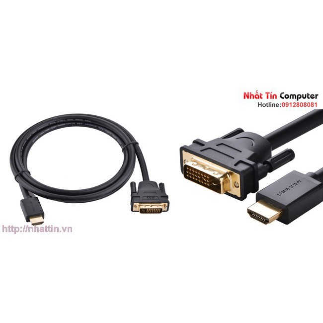 Cáp HDMI to DVI 24+1 dài 2m cao cấp Ugreen 10135