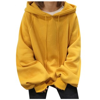 Áo Hoodie Tay Dài Dày Dặn Plus Size Cho Nữ