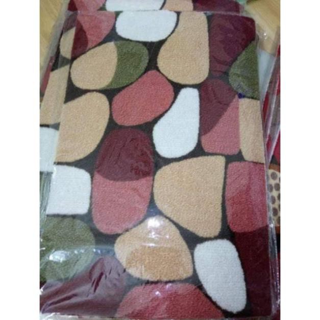 Thảm lau chân cao cấp thấm hút tốt họa tiết 40x60cm (Giao mẫu ngẫu nhiên)