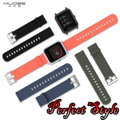 Dây đeo Silicon thay thế Amazfit Bip Mijobs Perfect Style