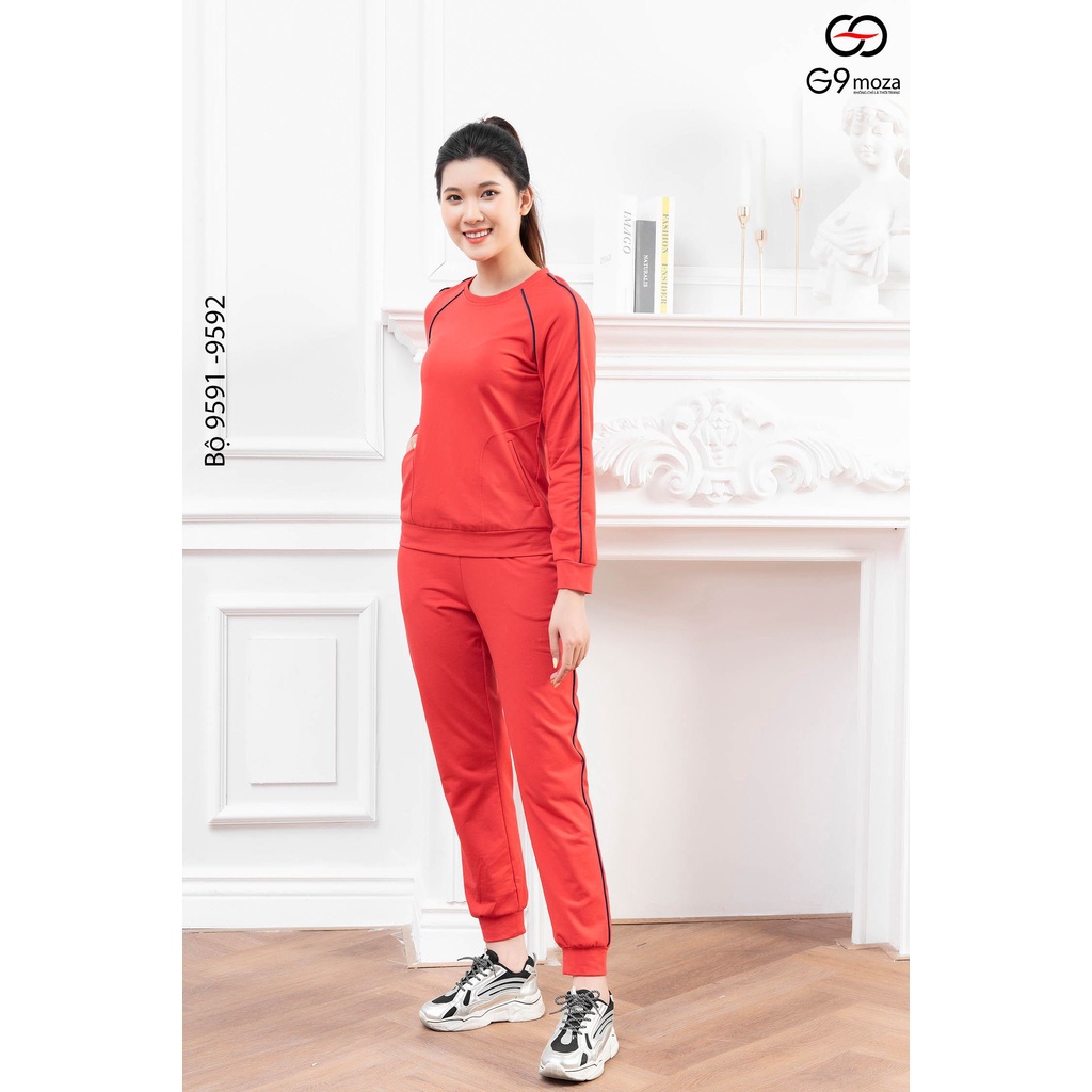 Bộ đồ cotton G9moza 9591-9592 chất nỉ da cá