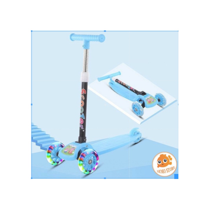 Xe trượt Scooter 3 bánh phát sáng cho bé từ 3 - 8 tuổi