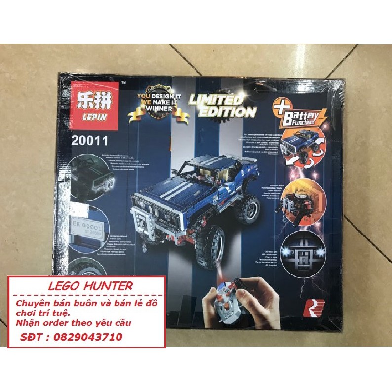 Bộ lắp ráp Lego Lepin 20011 Technic Xe bán tải vượt địa hình ( điều khiển từ xa )