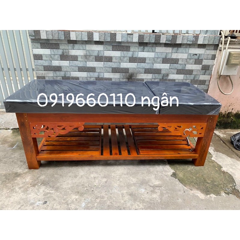 Giường gội 2in1 chân gỗ hoa văn bồn nhựa | BigBuy360 - bigbuy360.vn