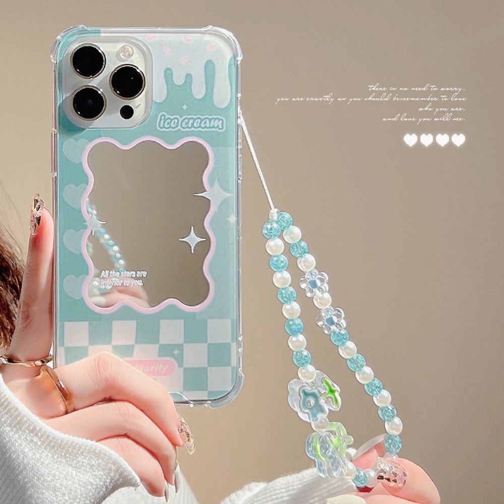 Ốp Điện Thoại Họa Tiết Hoa/ Chú Vịt/ Hoa Kèm Dây Đeo Cho iPhone 11 12 13 Pro max mini XS max xr 7 8 se2020 plus